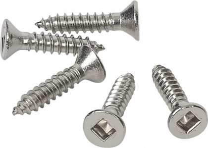 SCREW SELF TAP CSK SQ 8X20 SS302 50PK