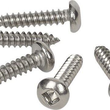 SCREW SELF TAP PAN SQ 8X20 SS302 50PK