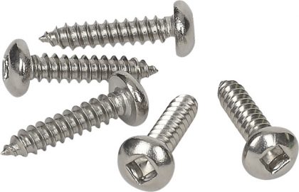 SCREW SELF TAP PAN SQ 8X20 SS302 50PK