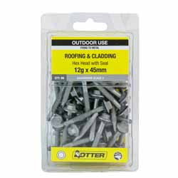 SCREW STEEL HEX GALV NEO 12GX45MM 50PK
