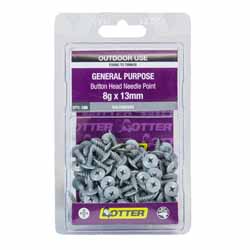 SCREW TIMBER BUTTON GALV 8GX13MM 100PK