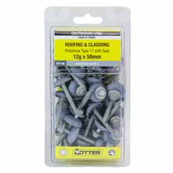 SCREW TIMBER POLYDOME GLV 12GX50MM 50PK