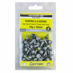 SCREW STEEL HEX CORSE SEAL 10GX16MM 50PK