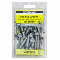SCREW STEEL HEX CORSE SEAL 14GX50MM 50PK