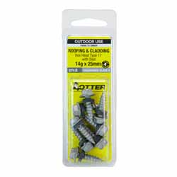 SCREW TIMBER GALV W.SEAL 14GX25MM 8PK