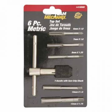 6PC METRIC TAP SET   POWERBUILT