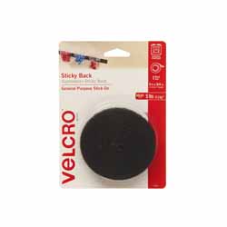 VELCRO TAPE STICKY BLACK 19X1.5M