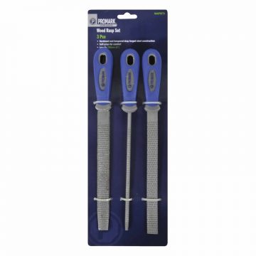 FILE RASP SET WOOD  SOFT GRIP 3PK