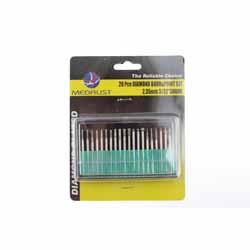 DIAMOND BURR SET    3/32 20PCE