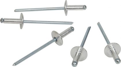 RIVET LARGE FLANGE 3.2X6.4MM ALUM 25PK