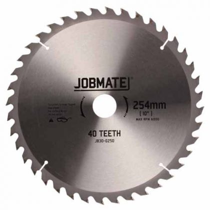 CIRC SAW BLADE 40T  254MM JOBMATE