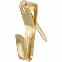PICTURE HANGER STANDARD 9KG BRASS 8PK