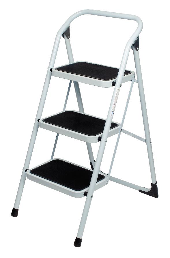 LADDER STEP STOOL 3 120KG STEEL JOBMATE – Hammer Hardware