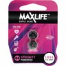BATTERY LR44        ALKALINE MAXLIFE 2PK