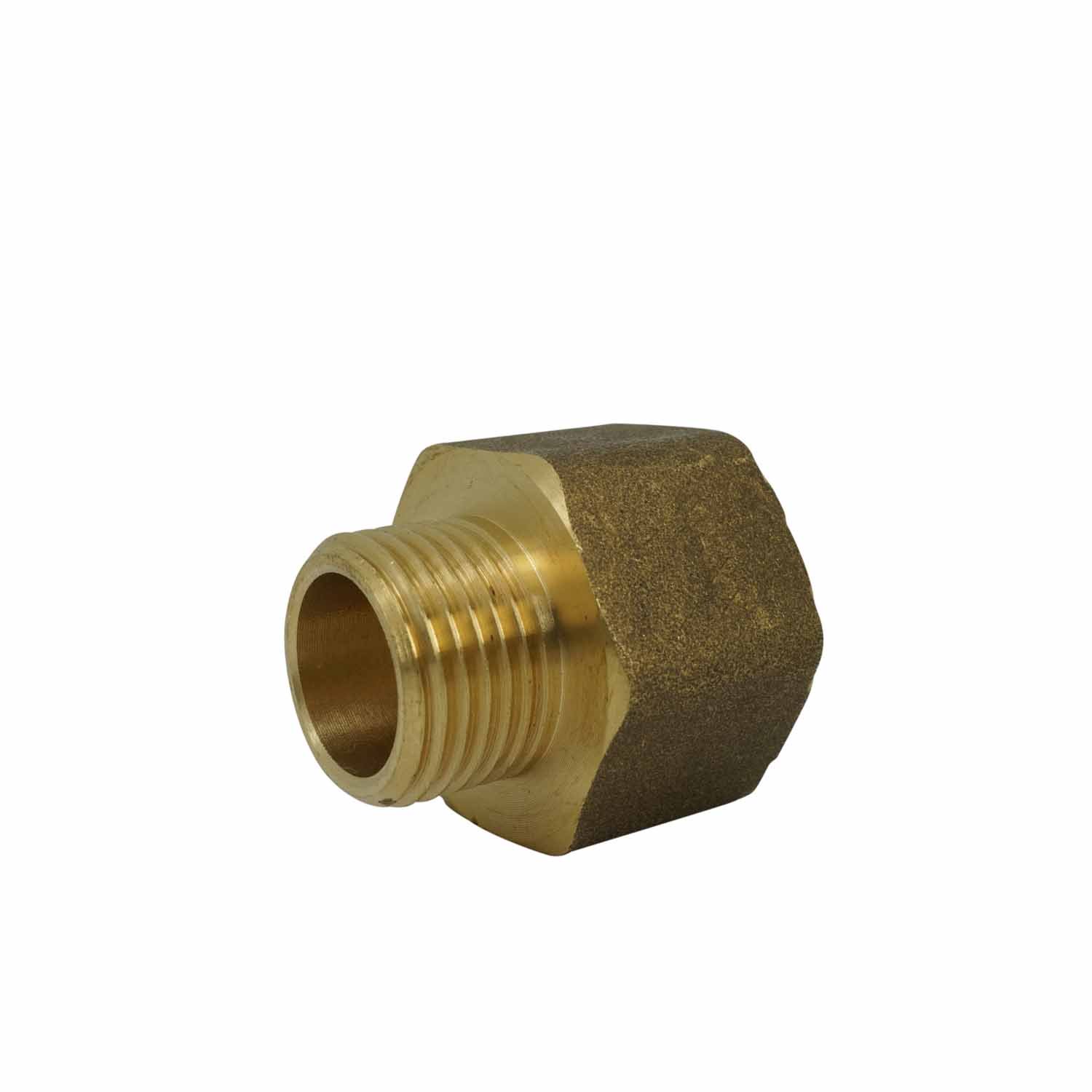 Socket M & F Hex Red Brass 20mm x 15mm Each