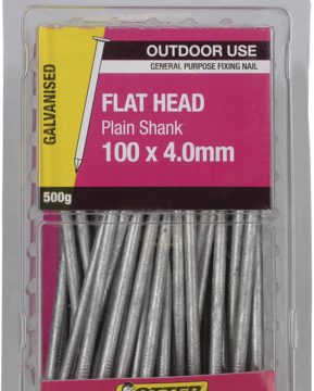 NAIL FLAT PLAIN GALV 100X4.0MM 500G