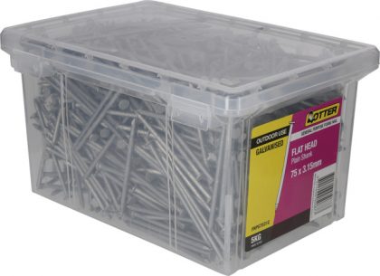 NAIL FLAT PLAIN GALV 75X3.15MM 5KG