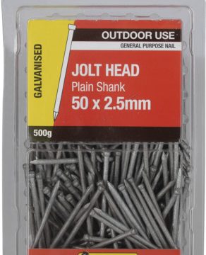 NAIL JOLT PLAIN GALV 50X2.5MM 500G