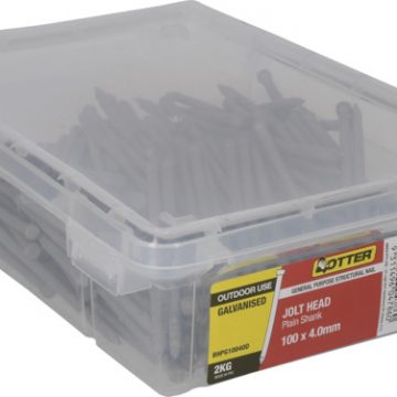 NAIL JOLT PLAIN GALV 100X4.0MM 2KG