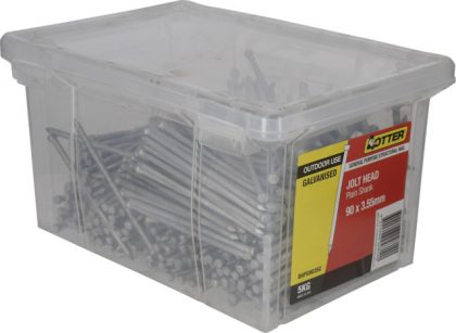 NAIL JOLT PLAIN GALV 90X3.55MM 5KG