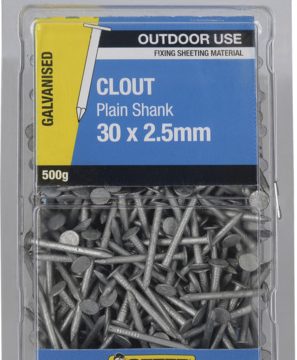 NAIL CLOUT GALV 30X2.5MM 500G
