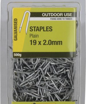 STAPLE PLAIN GALV 19X2.0MM 500G