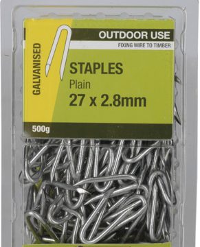 STAPLE PLAIN GALV 27X2.8MM 500G