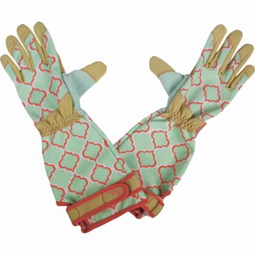 Digz Women's Rose Picker Glove Large Pink & Teal