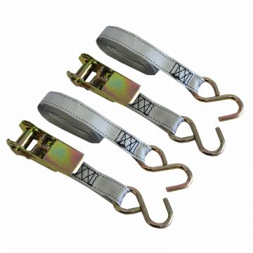 TIE DOWN RATCHET 2PK25MM X 4M JOBMATE