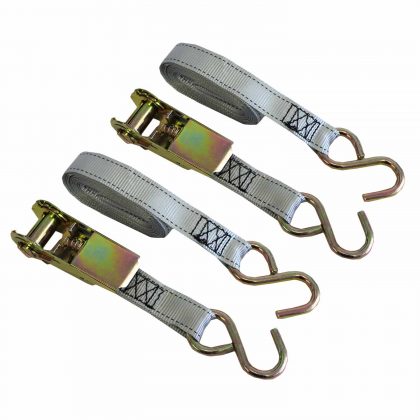 TIE DOWN RATCHET 2PK25MM X 4M JOBMATE