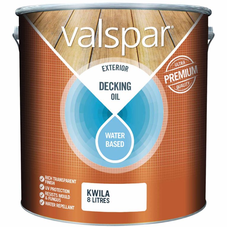 VALSPAR WATER BASED DECKING OIL KWILA 8L Hammer Hardware