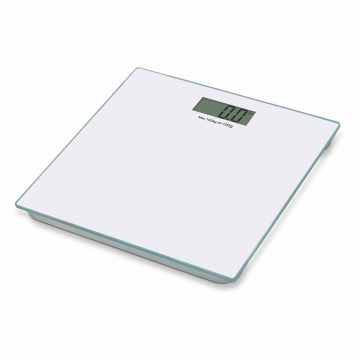 BATHROOM SCALE      DIGITAL GLASS WHITE