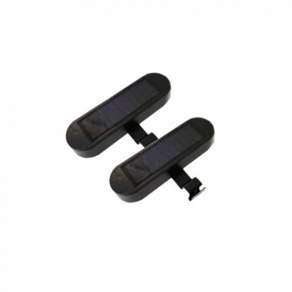 LIGHT SOLAR GUTTER  SPOT BLACK 2 PACK