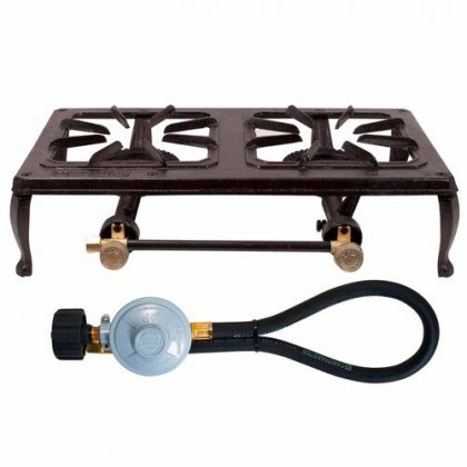 GAS COOKER COUNTRY  W/ HOSE & REG DOUBLE