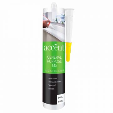 MS SILICONE 290ML   ACCENT WHITE