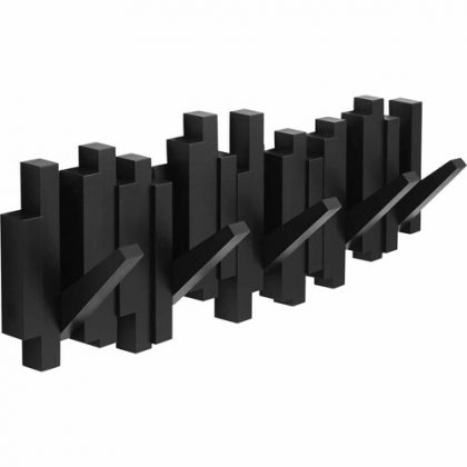 HOOK 5 WALL STICKS  MULTI BLACK