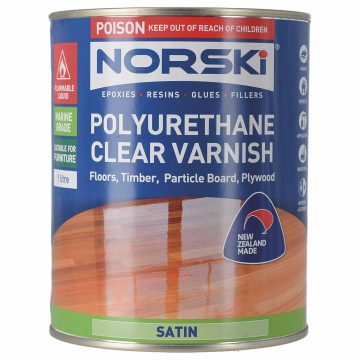 POLYURETHANE VARNISH SATIN 1L NORSKI
