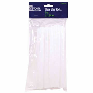 GLUE STICK 200MM    CLEAR 20 PACK