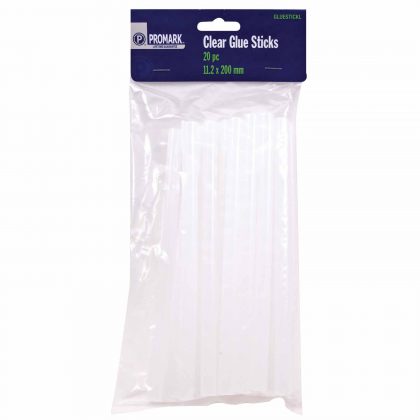 GLUE STICK 200MM    CLEAR 20 PACK