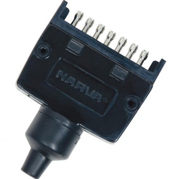 TRAILER CONNECTOR   FLAT PLUG 7PIN NARVA