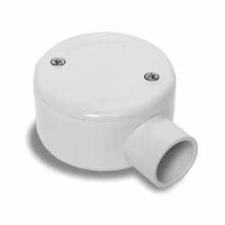 CONDUIT JUNCTION BOX 1-WAY 20MM GREY