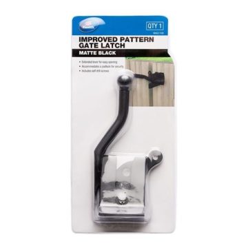 Zenith Matte Black Improved Gate Latch